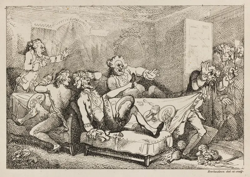 Måltid på de antikas vis av Thomas Rowlandson