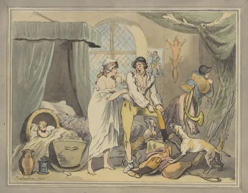 Klockan fyra på landet av Thomas Rowlandson