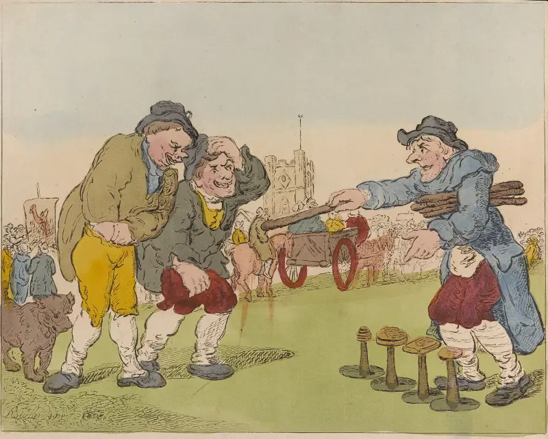 Gaffers på en marknad av Thomas Rowlandson