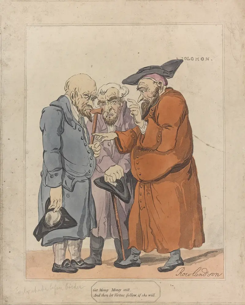 Get money money still and then let virtue follow if she will von Thomas Rowlandson
