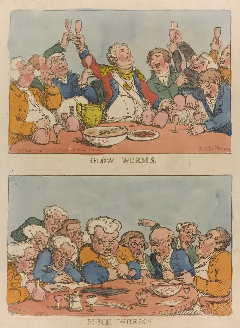 Glow worms. Muck worms av Thomas Rowlandson