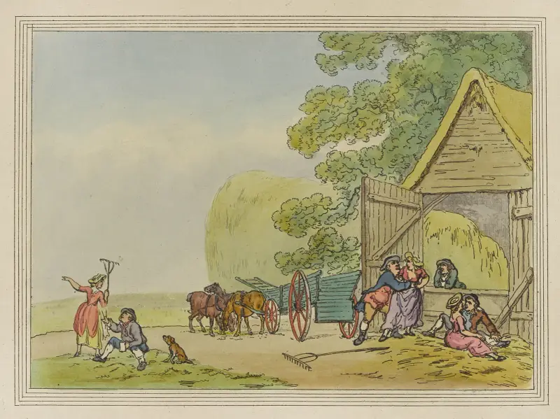 Höbärgare av Thomas Rowlandson