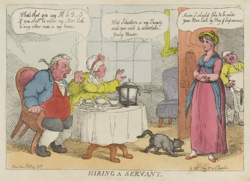 Att anställa en tjänare av Thomas Rowlandson