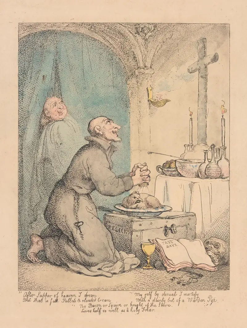 Helig munk av Thomas Rowlandson
