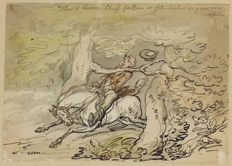 Hur man fäller träd på sin egen tomt av Thomas Rowlandson