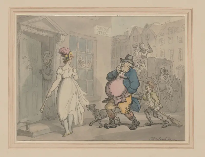 Hur man blir av med en besvärlig kund av Thomas Rowlandson