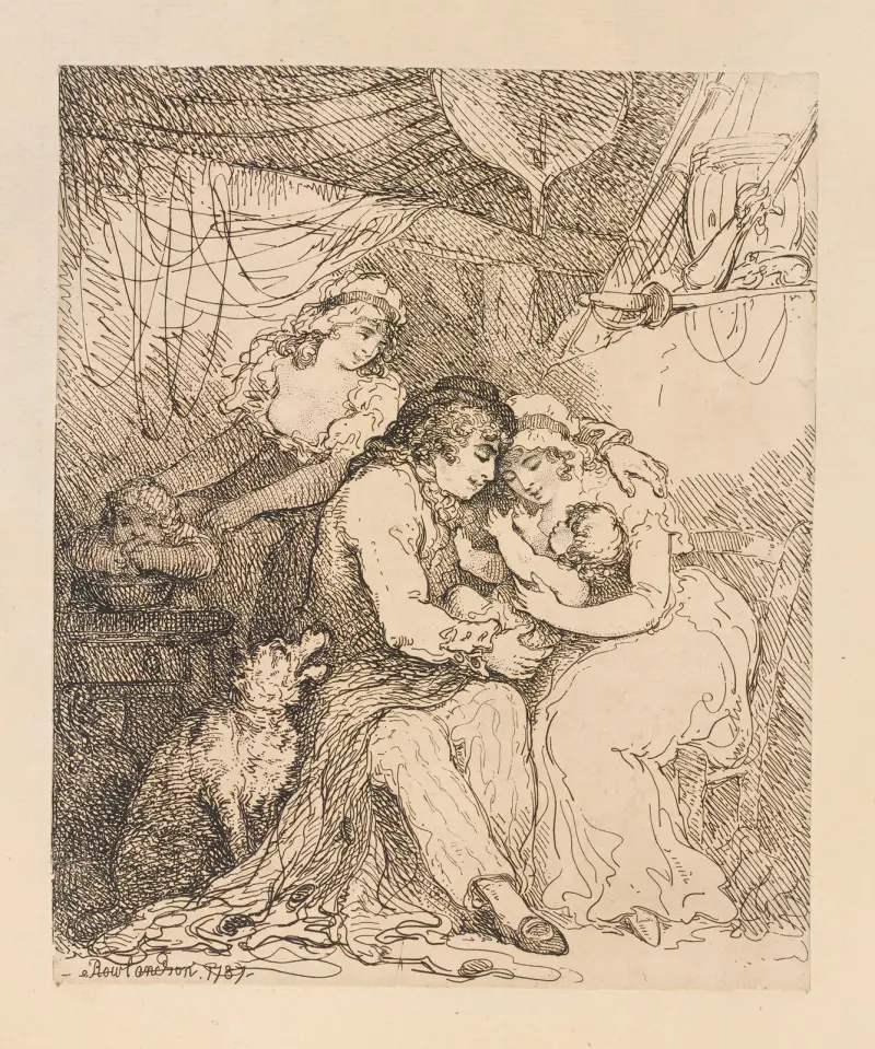 Jack at home. av Thomas Rowlandson