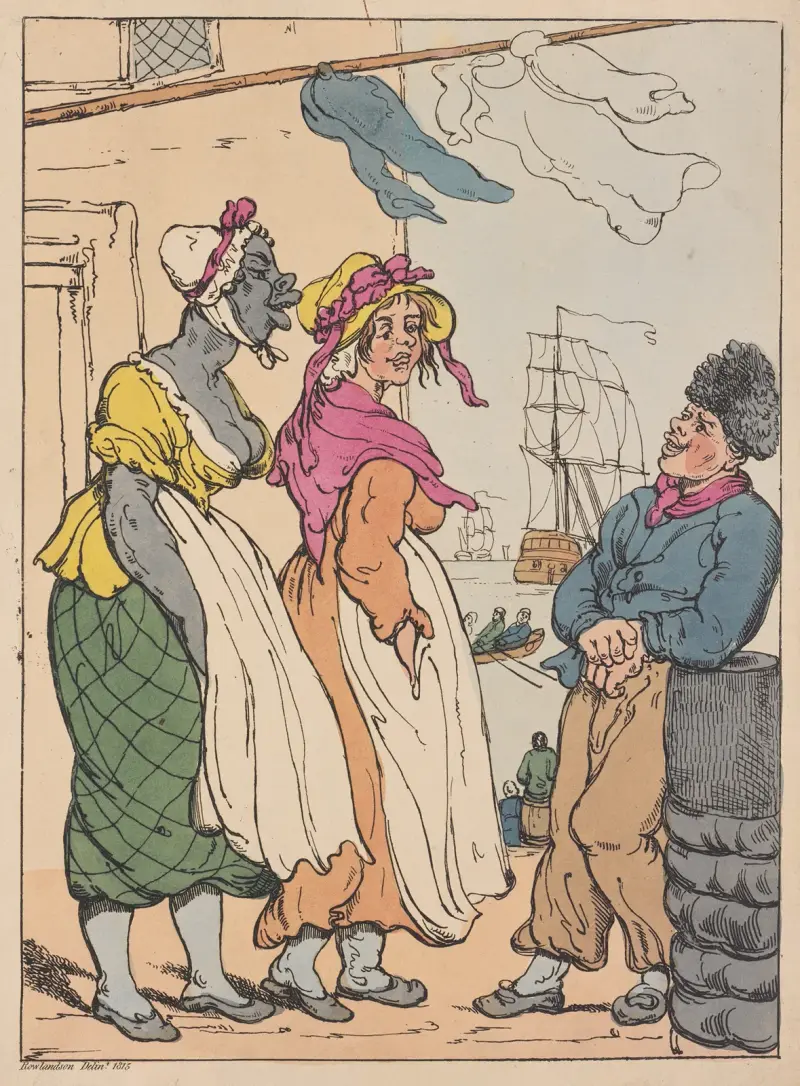 Jack Tar admiring the fair sex av Thomas Rowlandson