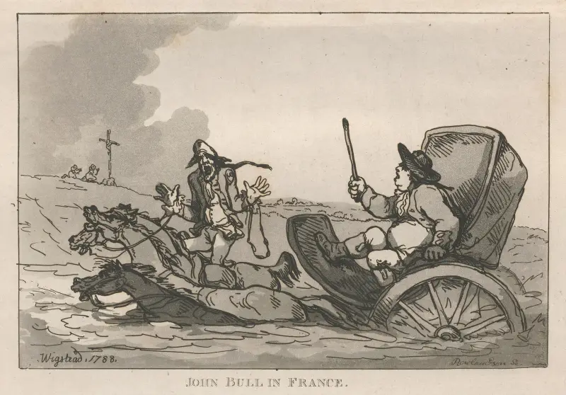 John Bull i Frankrike av Thomas Rowlandson