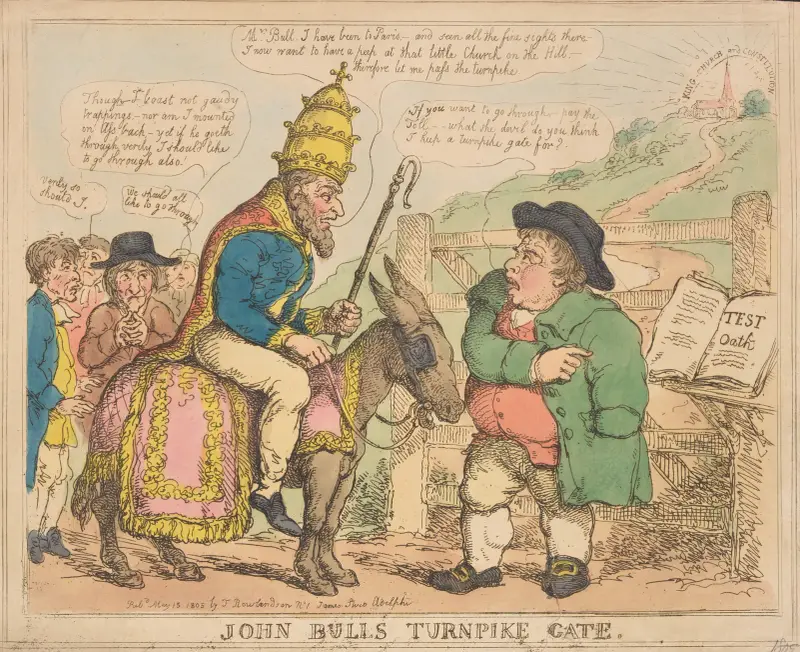 John Bulls turnpike-grind av Thomas Rowlandson