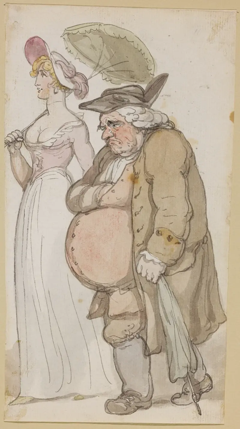 Dam och herre av Thomas Rowlandson
