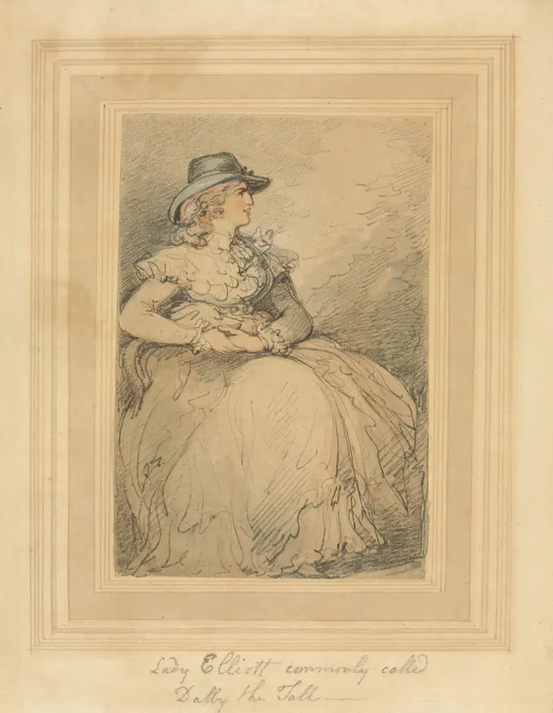 Lady Elliott, Commonly Called Dolly The Tall, 1775 – Nr. 1 von Thomas Rowlandson