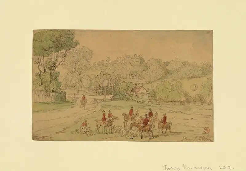 Landskap med jaktseen av Thomas Rowlandson