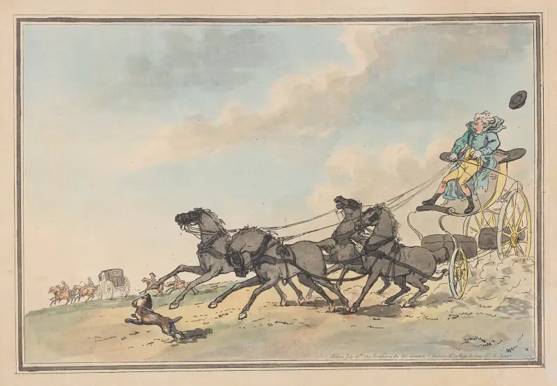 Lord Barrymore’s four in hand av Thomas Rowlandson