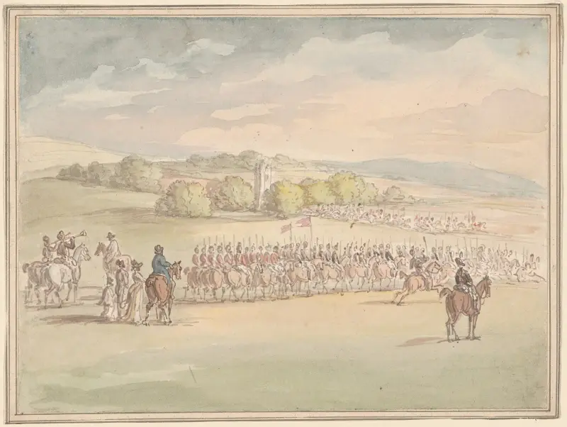 Military review, Thomas Rowlandson