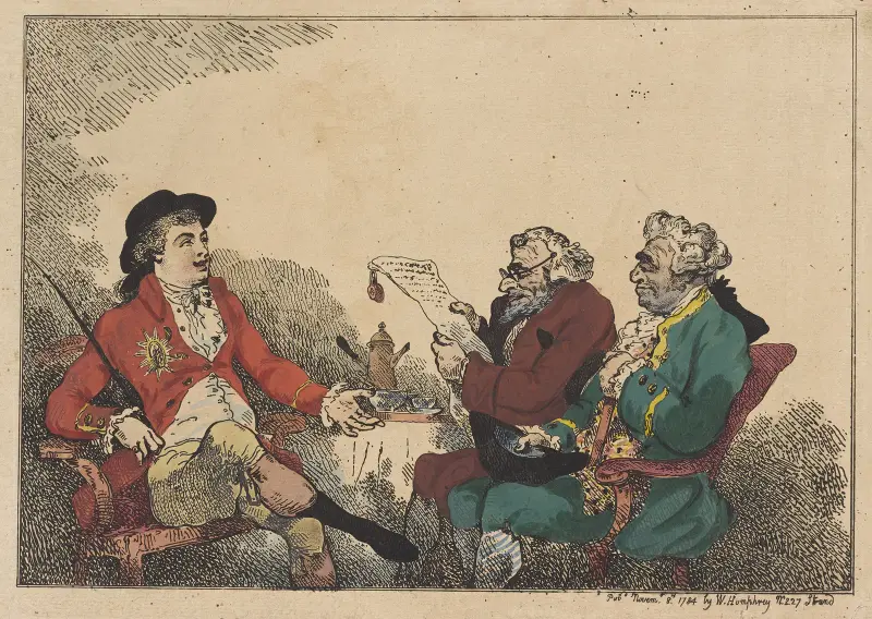 Money lenders av Thomas Rowlandson