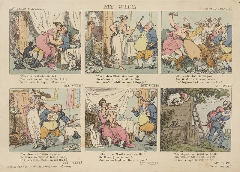 Min fru! av Thomas Rowlandson