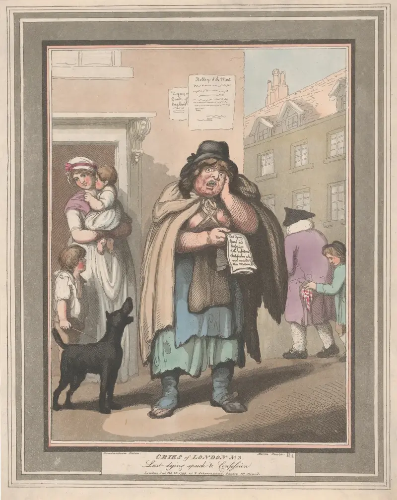 No.3; Last Dying Speech and Confession av Thomas Rowlandson