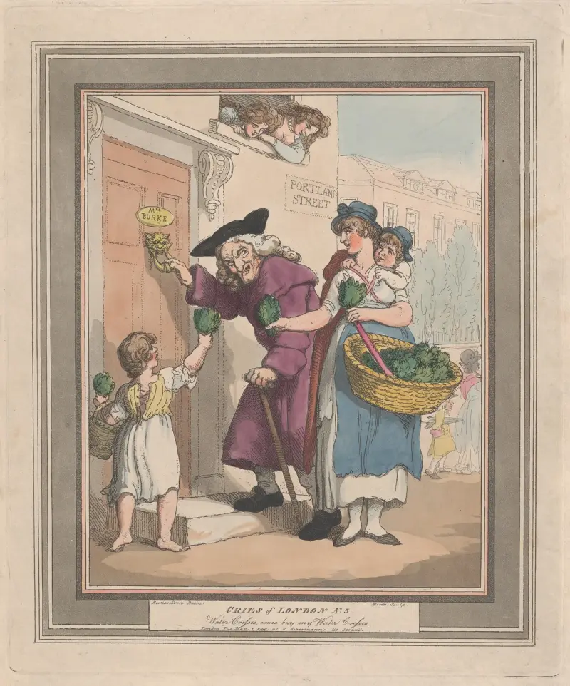 No.5; Come Buy My Watercresses av Thomas Rowlandson