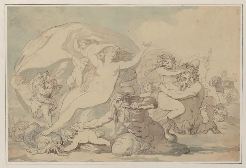 Nymfer och tritoner av Thomas Rowlandson