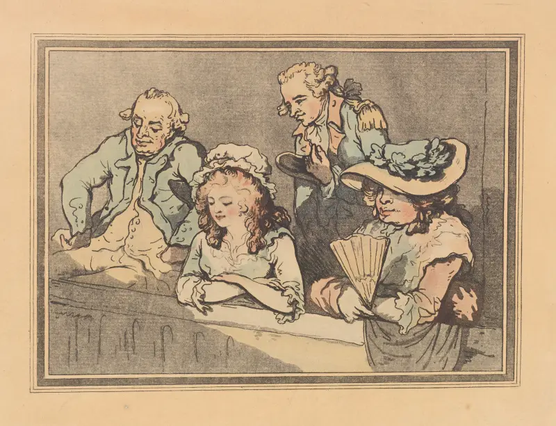 Opera box med två par av Thomas Rowlandson