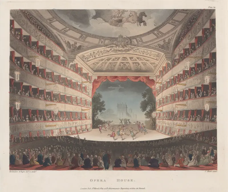 Operahuset av Thomas Rowlandson