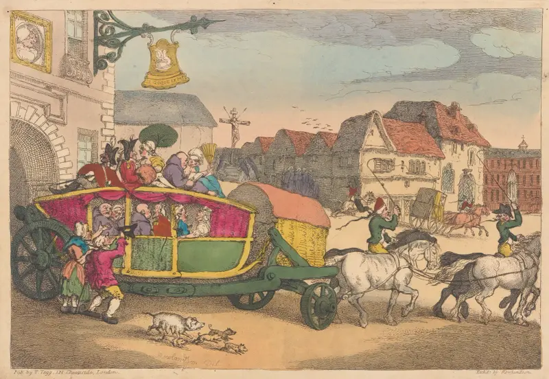 Paris Dilligence av Thomas Rowlandson
