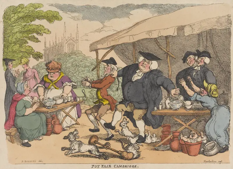 Pot Fair Cambridge von Thomas Rowlandson