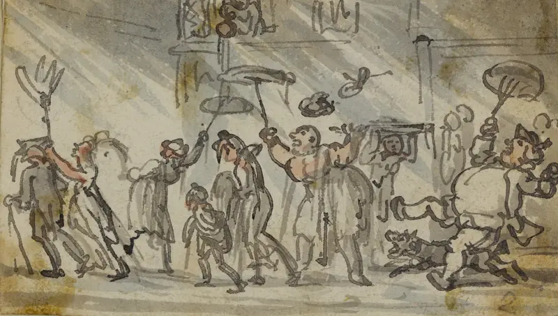 Regnstorm av Thomas Rowlandson