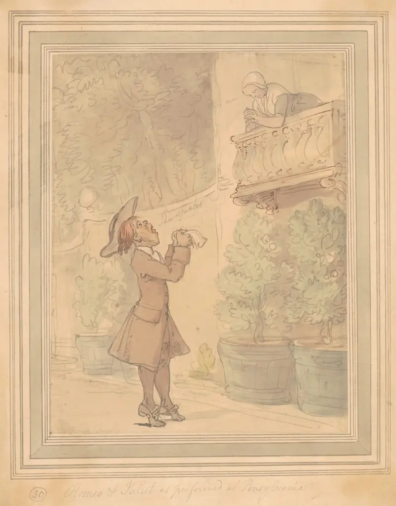 Romeo och Julia av Thomas Rowlandson