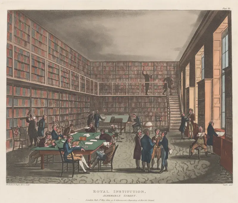 Royal Institution, Albemarle Street, 1809 – Nr. 2 von Thomas Rowlandson