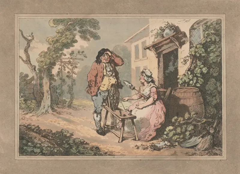 Rustic courtship von Thomas Rowlandson