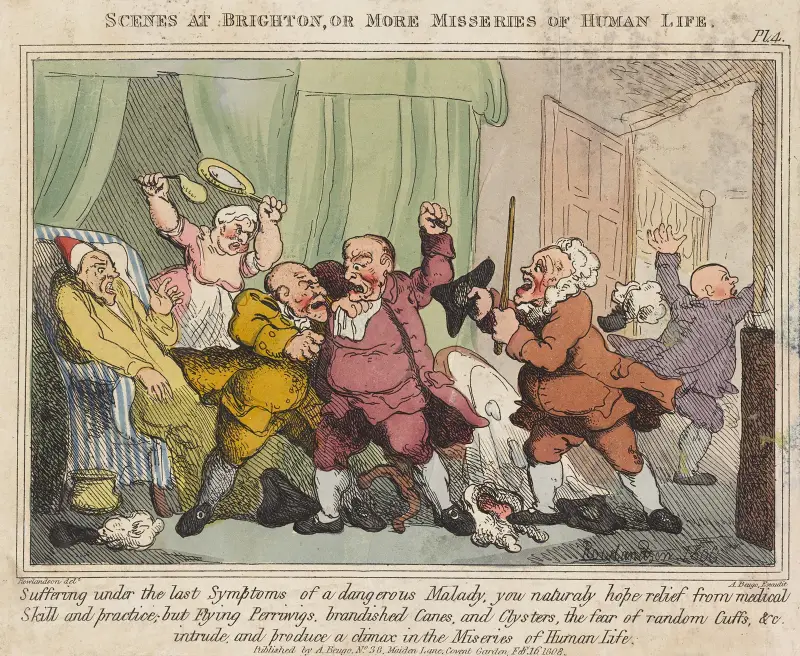 Scener i Brighton, eller fler olyckor i människolivet av Thomas Rowlandson