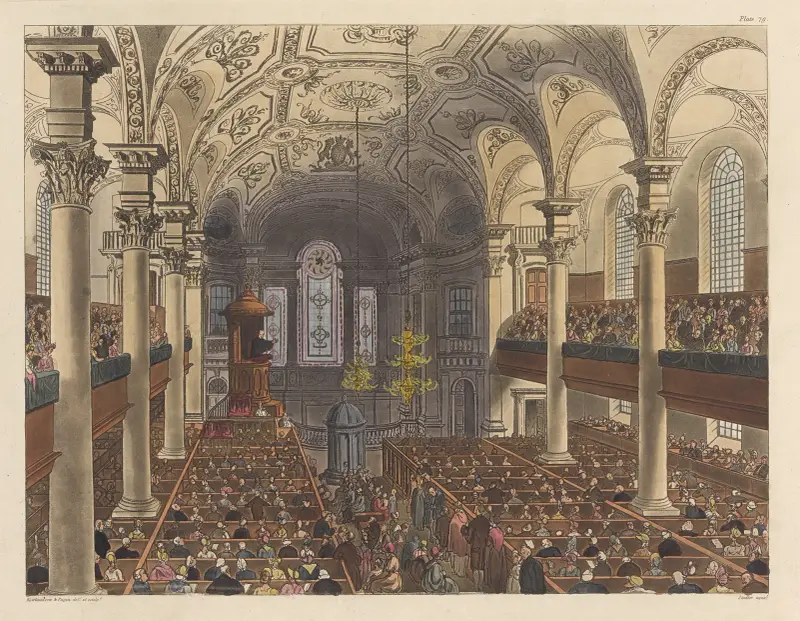 St. Martins-in-the-Fields av Thomas Rowlandson