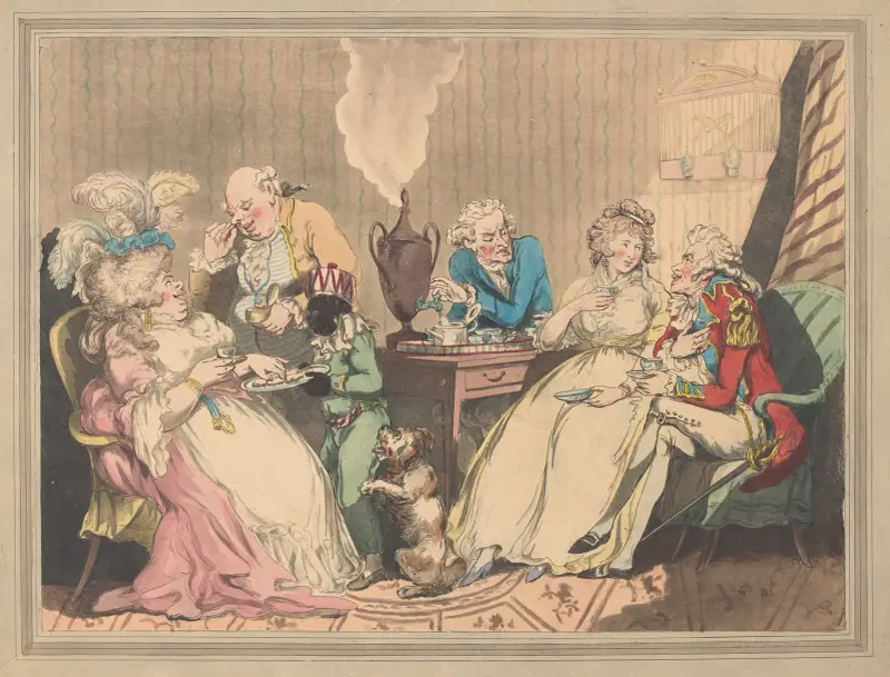Tea on shore, Thomas Rowlandson
