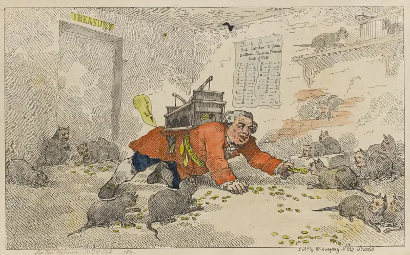 The apostate Jack R_the political rat catcher av Thomas Rowlandson