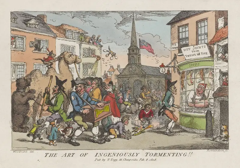 The art of ingeniously tormenting!!. av Thomas Rowlandson