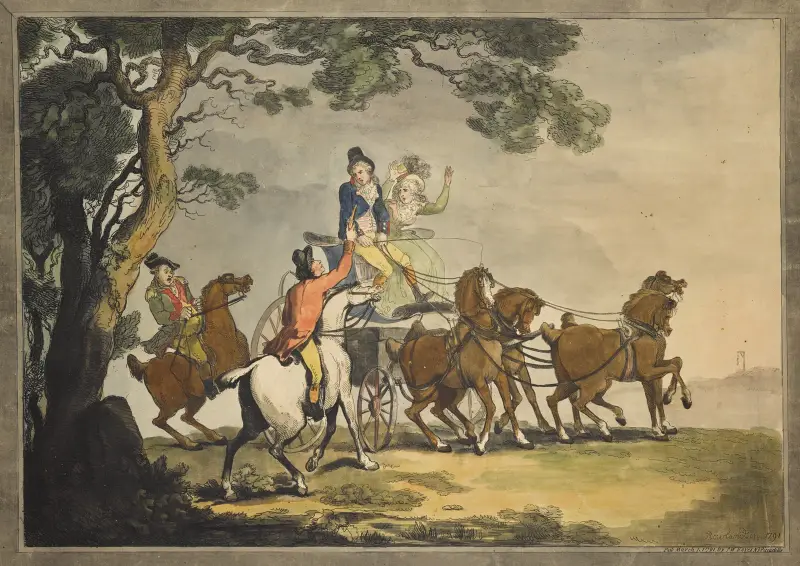 Attacken av Thomas Rowlandson