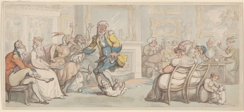Den besvärlige betjänten av Thomas Rowlandson