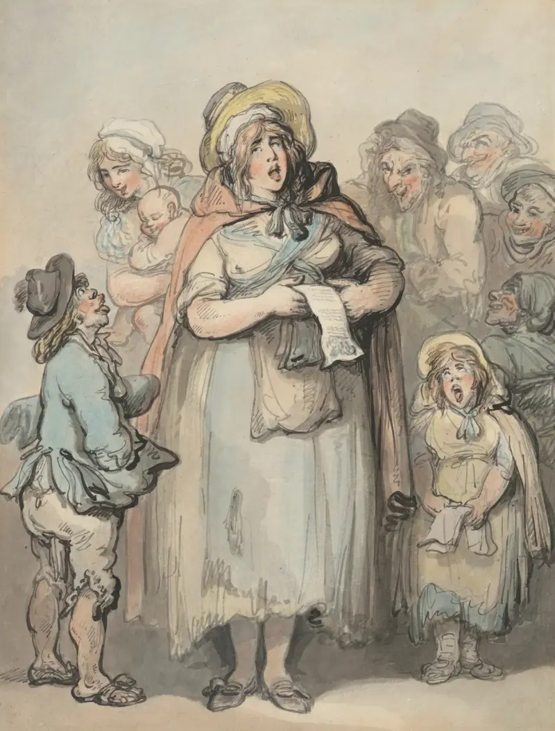 Balladsångarna av Thomas Rowlandson