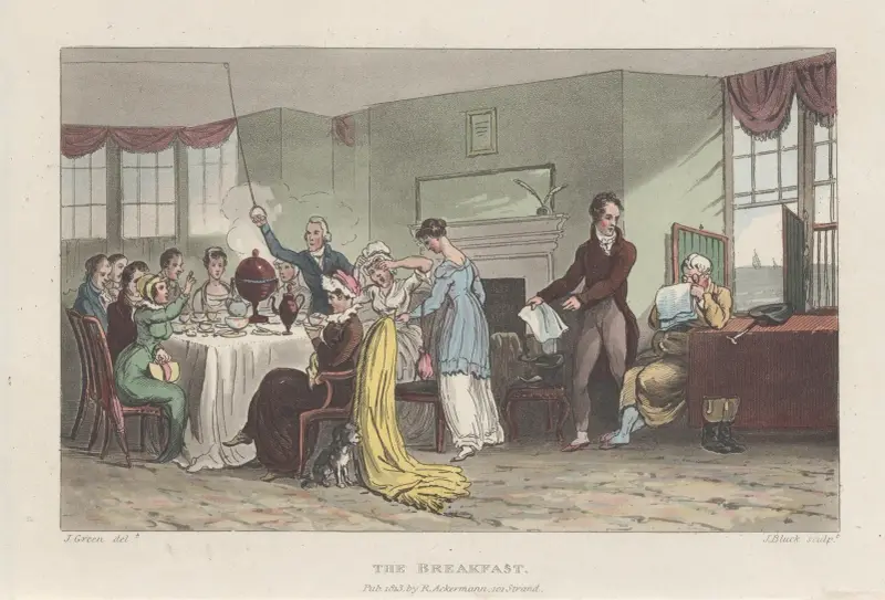The Breakfast, Thomas Rowlandson