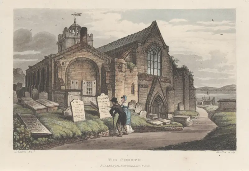 Kyrkan av Thomas Rowlandson