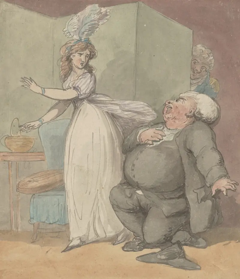 Prästens frieri av Thomas Rowlandson