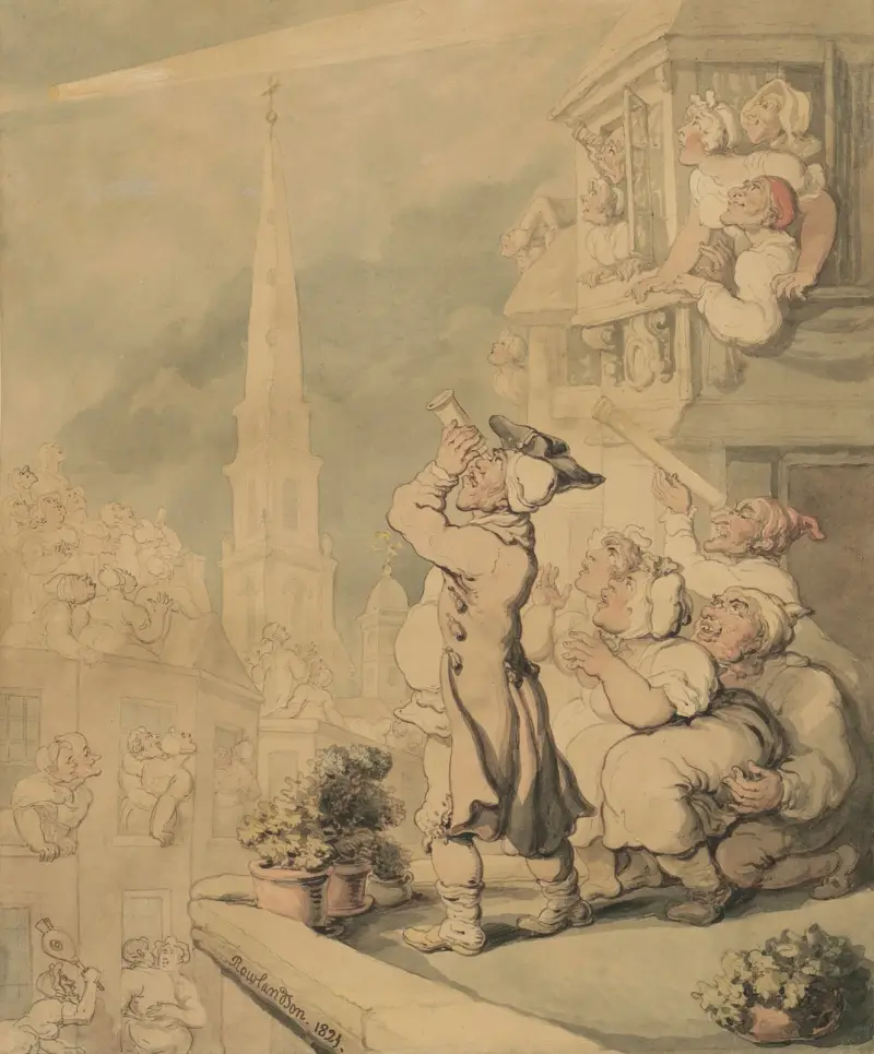 Kometen av Thomas Rowlandson