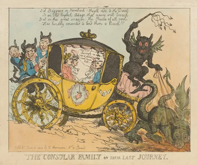 Konsulära familjen på sin sista resa av Thomas Rowlandson