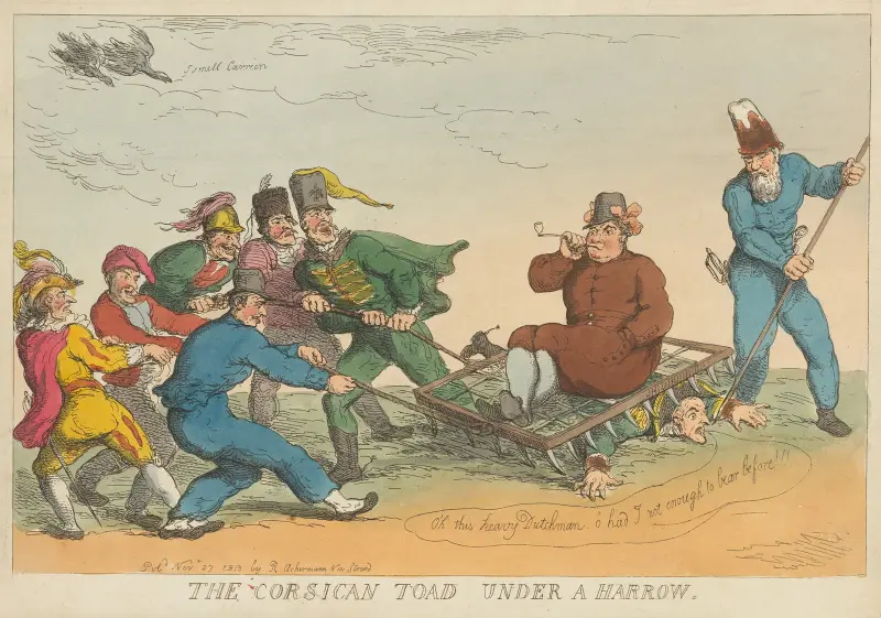 Korsikansk padda under en harv av Thomas Rowlandson