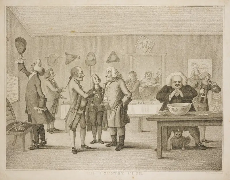 Lantklubben av Thomas Rowlandson