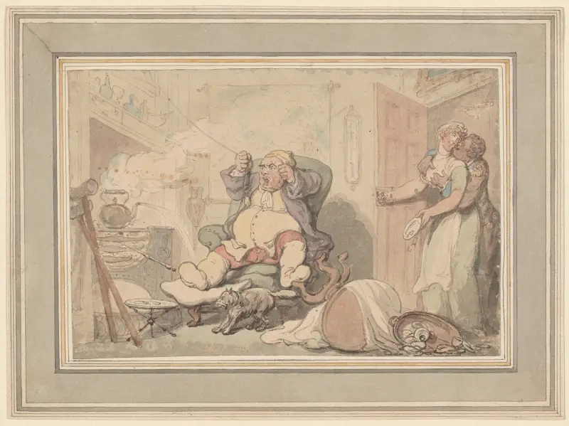 Katastrofen av Thomas Rowlandson