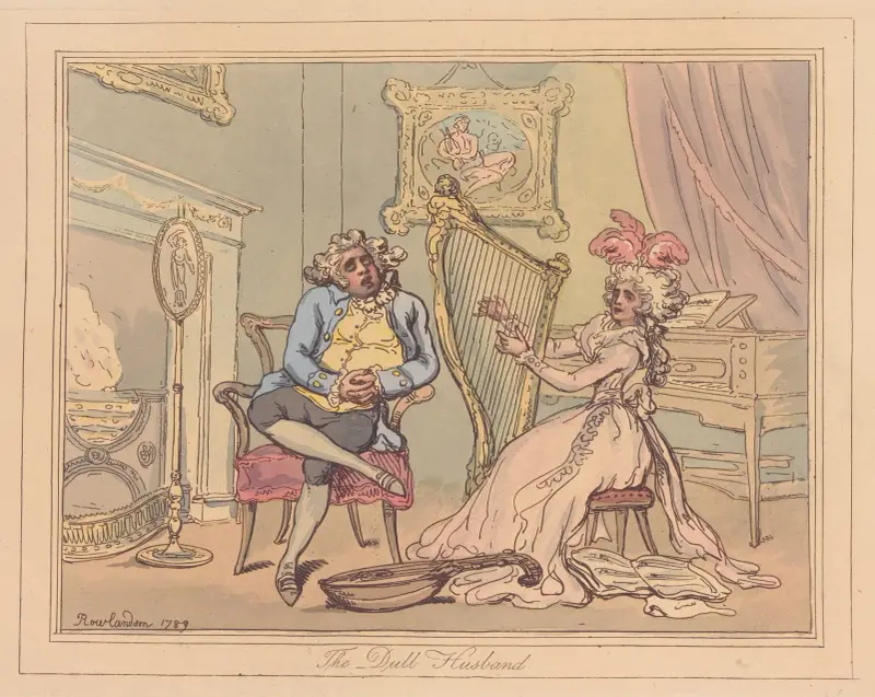 The dull husband av Thomas Rowlandson