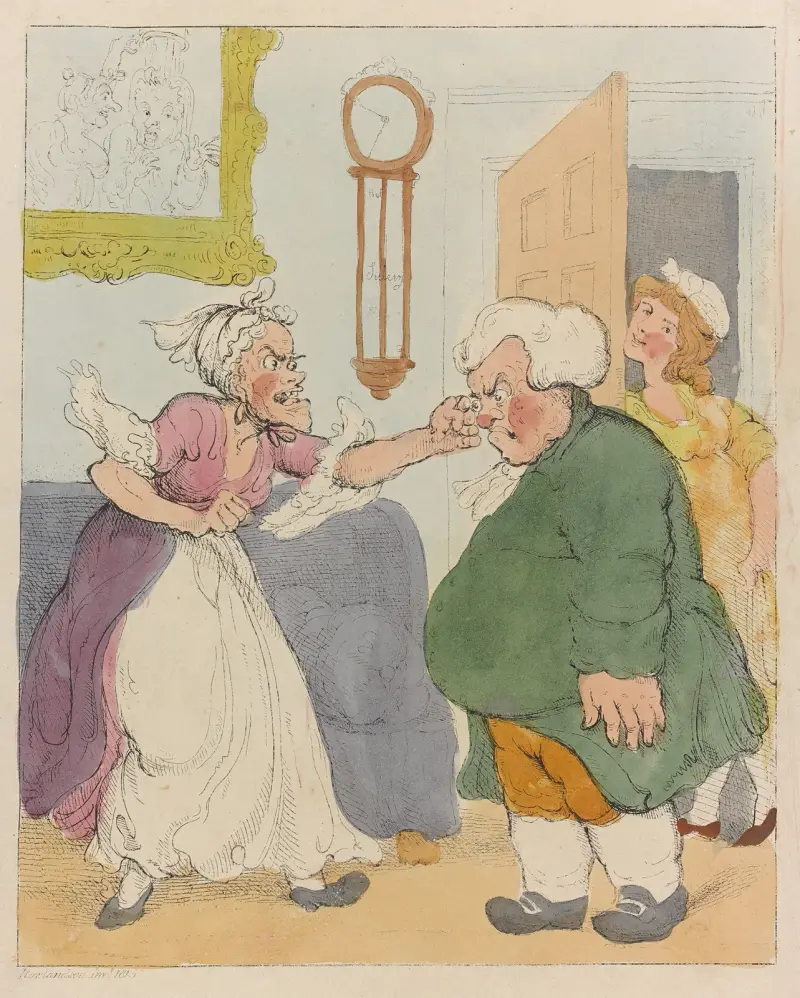 The grey mare the better horse av Thomas Rowlandson